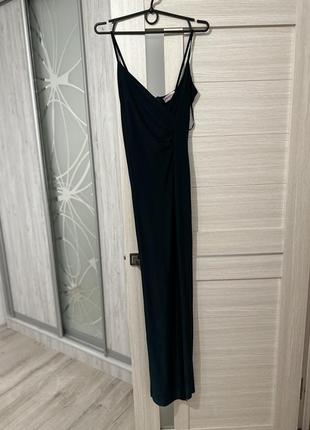 Платье с распылей с разрезом длинное вечернее платье9 фото