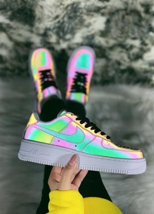 Кроссовки женские  nike air force 1 рефлектив