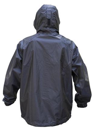Костюм дощовик дихаючий чоловічий viverra rain suit black2 фото