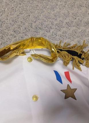 Карнавальный костюм китель, французкий генерал, адмирал 9-10 лет3 фото
