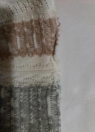 Пуловер джемпер свитер кофта женская с воротником орнамент soft wear англия  уценка9 фото