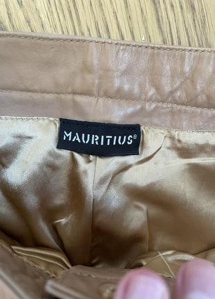 Mauritius брендові прямі шкіряні штани1 фото