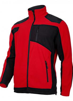 Куртка флисовая красная с упрочнением 40115, lahti pro размер m