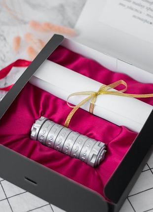 Подарунок на весілля оригінальний з секретом "криптекс" cherry silver