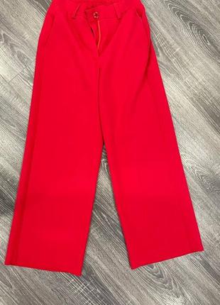 Червоні брюки-кюлоти розмір s vivalon2 фото