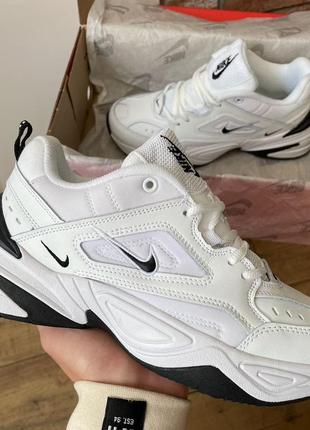 Женские кроссовки nike m2k tekno "white black"#найк