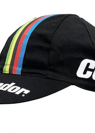 Кепка condor classic - черная.кепка condor. велосипедная кепка