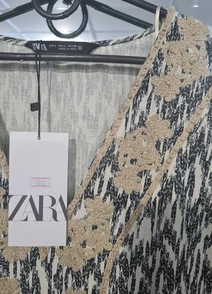 Крута міні сукня zara з вишивкою - л - можна і на м8 фото