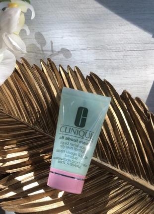 Мило для вмивання очищення комбінованої шкіри clinique all about clean liquid facial soap