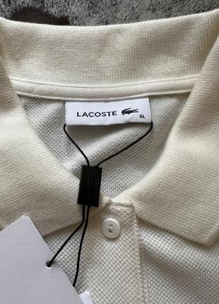 🔥🔥🔥поло цвета слоновой кости lacoste xl /426 фото