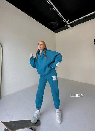 Спортивный костюм на флисе худи и штаны3 фото