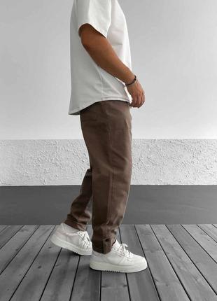 Мужские брюки / качественные брюки в коричневом цвете на каждый день3 фото