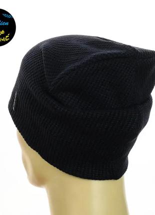 ● мужской зимний комплект шапка + снуд - alex - темно-синий ●3 фото