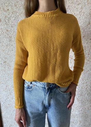Горчичный свитер sinsay6 фото