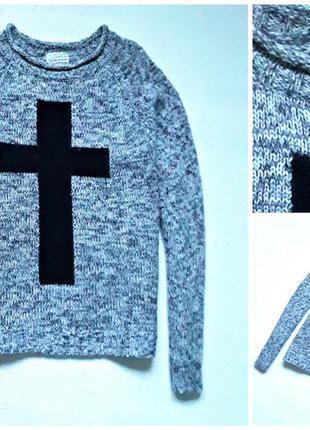 Меланжевый свитер new look .1 фото