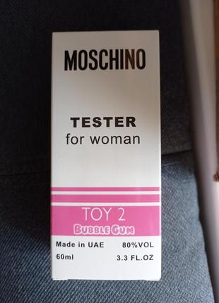 Moschino toy 2 bubble gum жвачка парфюм москино бабл женские жевачка 60 мл тестер духи туалетная вода2 фото