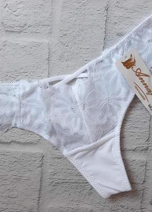 Трусики стринги белые