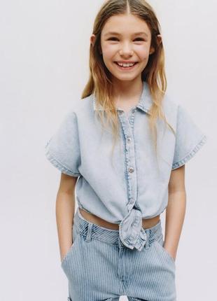Топ джинсовий zara