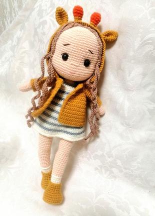 Кукла ручной работы, кукла жирафка, игрушки аммигуруми украином