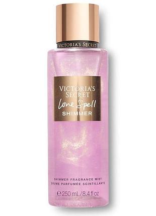 Парфумований спрей для тіла victoria's secret love spell shimmer mist1 фото