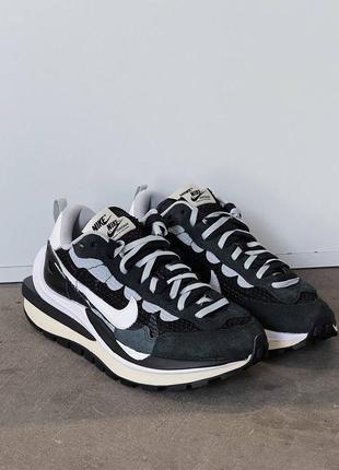 Кроссовки nike sacai vaporwaffle black