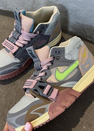 Кроссовки nike air trainer 1 utility grey/pink4 фото