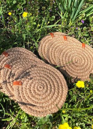 Підставки під гаряче з джута