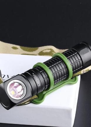 Ліхтар налобний convoy h1 5000k cree xm-l2 18650 тактичний ручний ліхтар