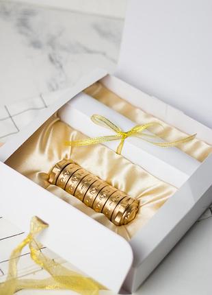 Подарунок на весілля оригінальний з секретом "криптекс" золотий gold