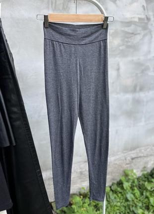 Лосіни легінси сірі базові спортивні фітнес