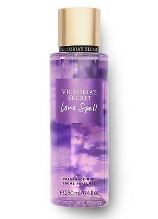 Парфюмированный спрей для тела victoria’s secret love spell fragrance mist