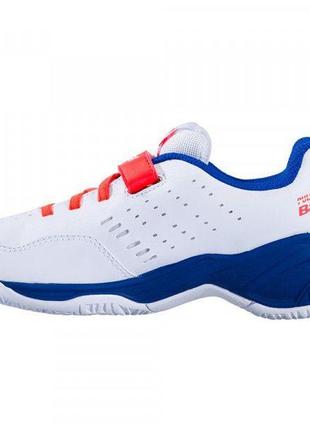 Кроссовки babolat pulsion all court kid white/dazzling blue белый, голубой 32 (32s20518/1044)2 фото