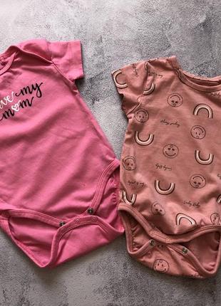 Боди на короткий рукав 0-3м