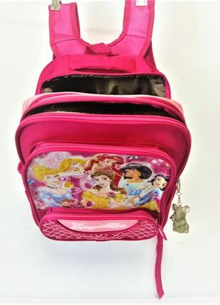 Рюкзак ранец школьный розовый для девочки принцесы б/у4 фото