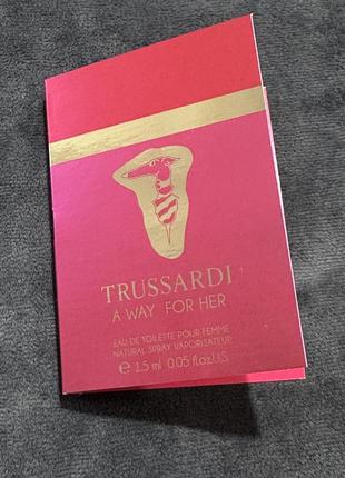 Trussardi a way for her eau de toilette/пробник парфумів