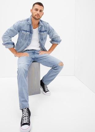 Чоловічі прямі джинси gap