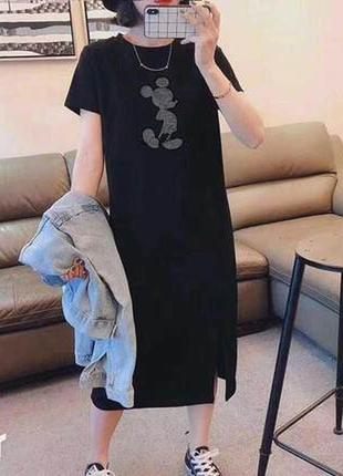 Женское черное платье сарафан в ассортименте1 фото