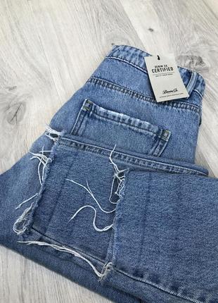 Джинси mom denim co c необробленим низом10 фото