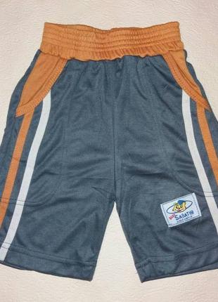 Шорты летние для мальчика nd на рост 92 см. серый