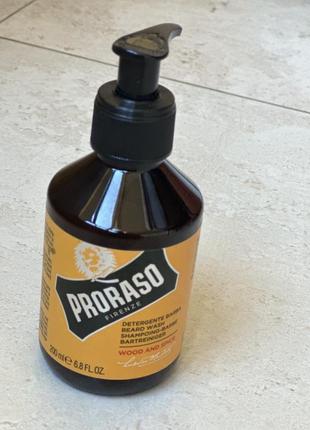 Шампунь для бороди proraso wood & spice beard wash