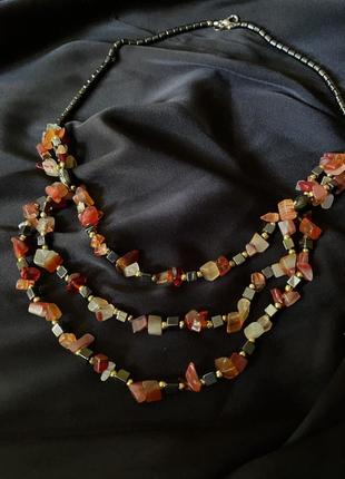 Ожерелье с камнями1 фото