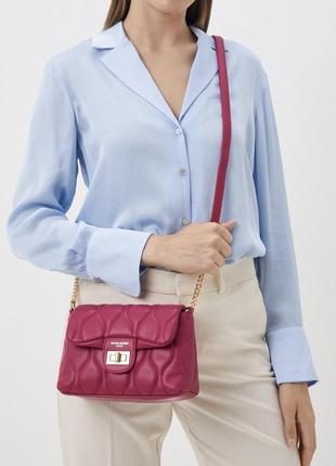 Жіноча стильна сумка клатч david jones фуксія рожева