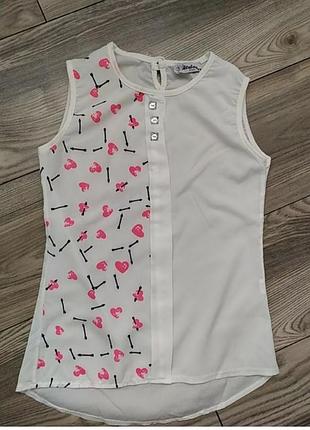 Качественная, красивая, легкая блузка в школу