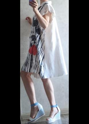 Стильное платье с микки маусом свободного кроя оверсайз италия5 фото