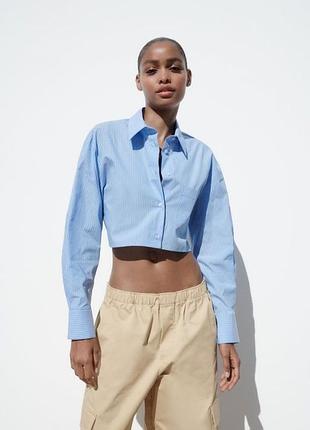 Вкорочена актуальна сорочка zara
