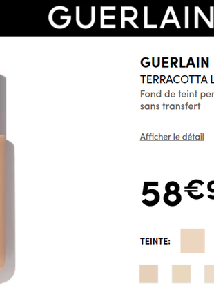 Тональний крем для природнього вигляду guerlain terracotta le teint10 фото