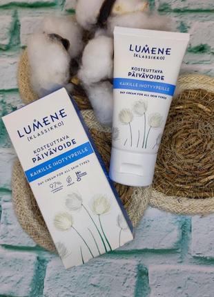 Денний зволожуючий крем для обличчя lumene klassikko day cream for all skin types