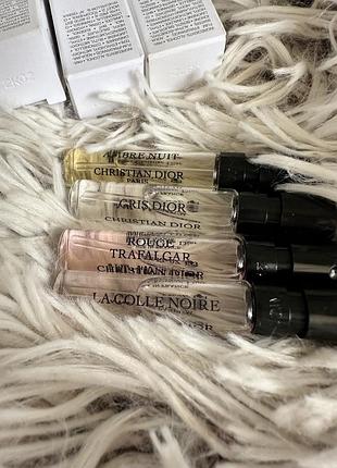 Пробники 2 мл. rouge trafalgar gris dior ambre nuit la colle noire christian dior оригинал4 фото