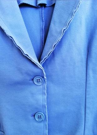 Голубой пиджак, голубой пиджак, женский пиджак, пиджак, жакет, женский жакет, пиджак imperial3 фото