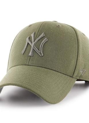 Кепка mvp 47 brand new york yankees темно-оливковый уни osfa b-mvpsp17wbp-swa